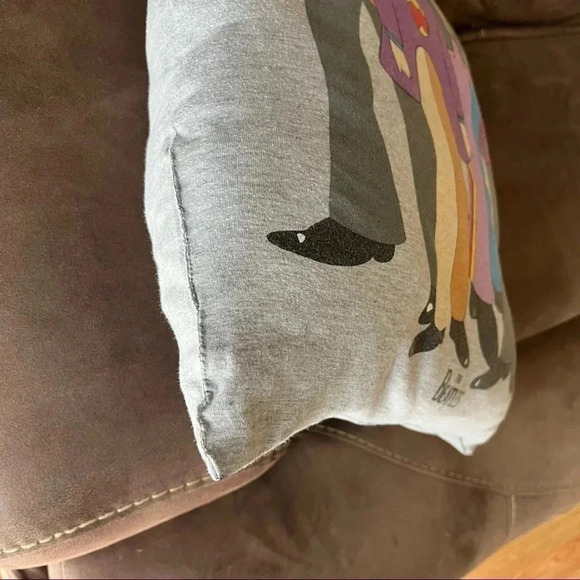 Handmade The Beatles Yellow Submarine Cartoon Grey Jersey Throw Pillow - Picture 4 of 10